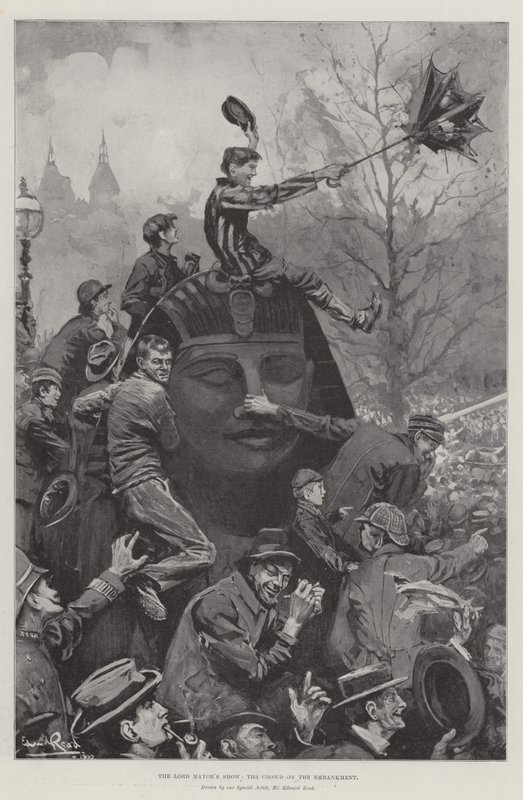 Le défilé du Lord Maire, la foule sur l