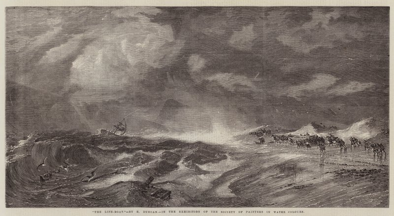 Le bateau de sauvetage - Edward Duncan