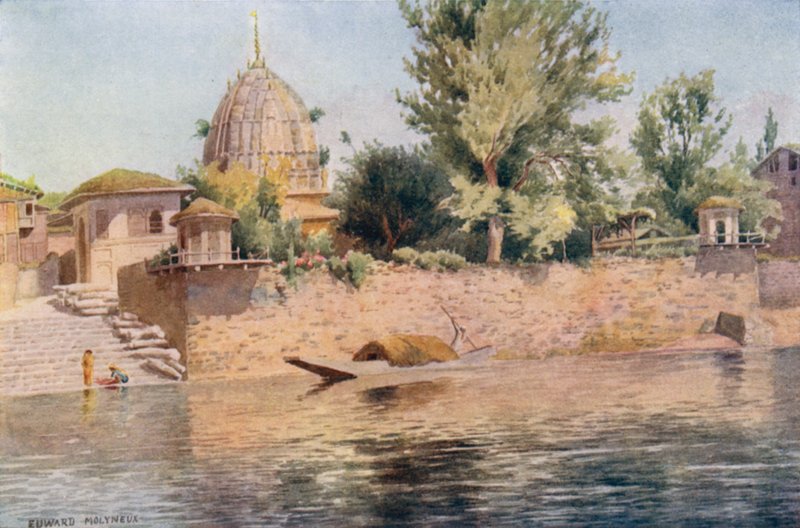Un Temple Hindou, Srinagar - Edward Mary Joseph Molyneux