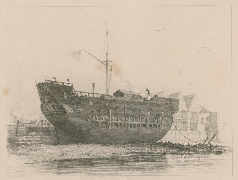 Le Discovery à Deptford - Edward William Cooke