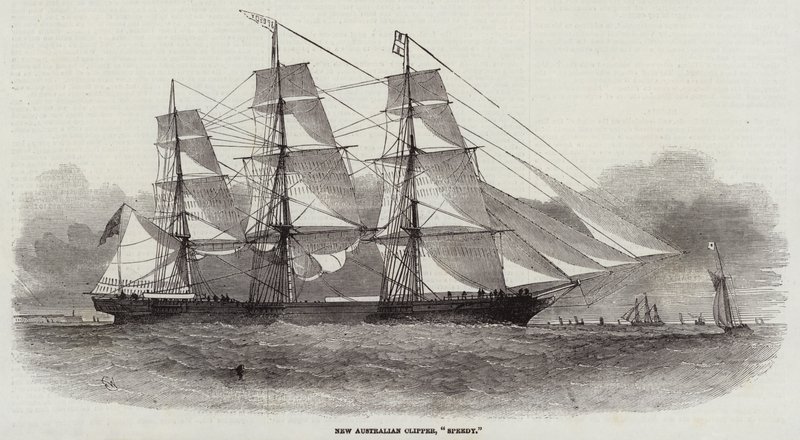 Nouveau clipper australien, Speedy - Edwin Weedon