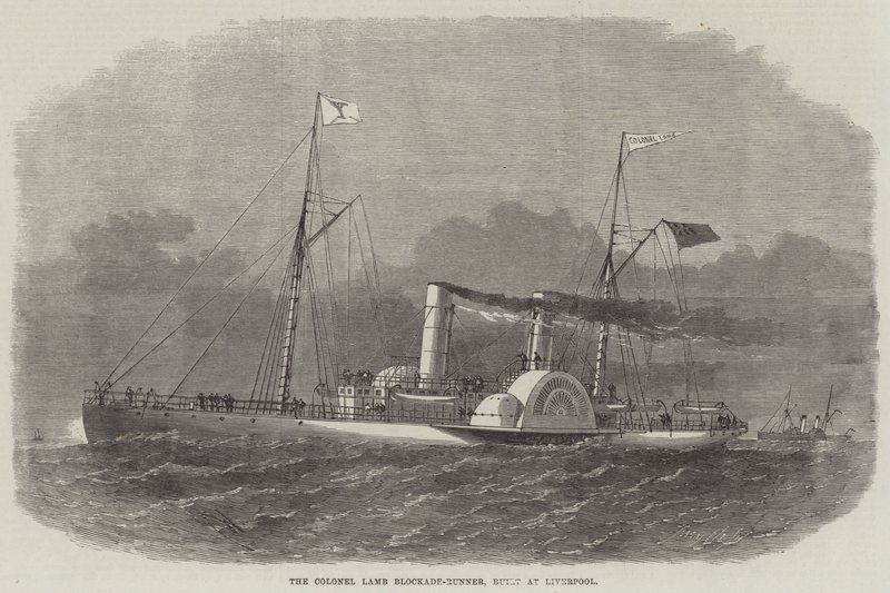 Le Colonel Lamb Blockade-Runner, construit à Liverpool - Edwin Weedon