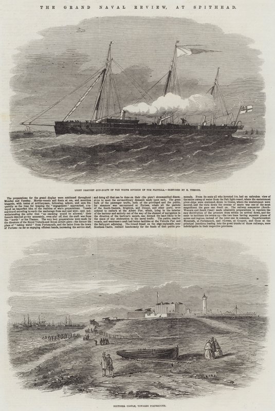 La grande revue navale, à Spithead - Edwin Weedon