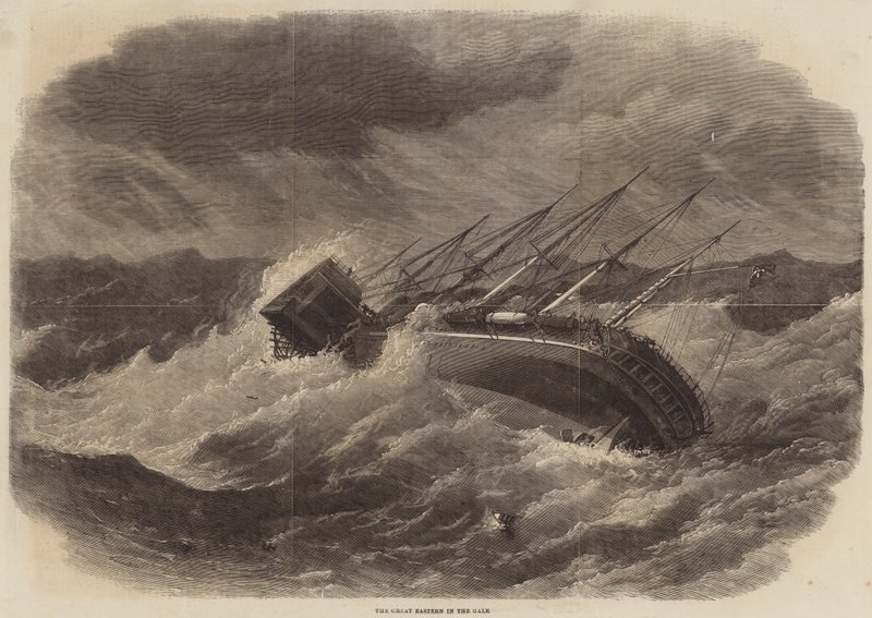 Le Great Eastern dans la tempête - Edwin Weedon