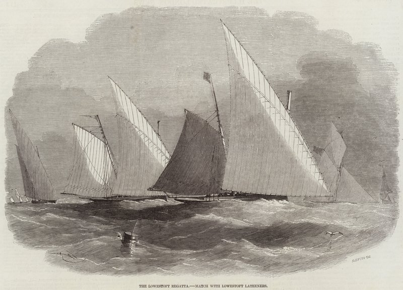 La régate de Lowestoft, match avec les Lateeners de Lowestoft - Edwin Weedon