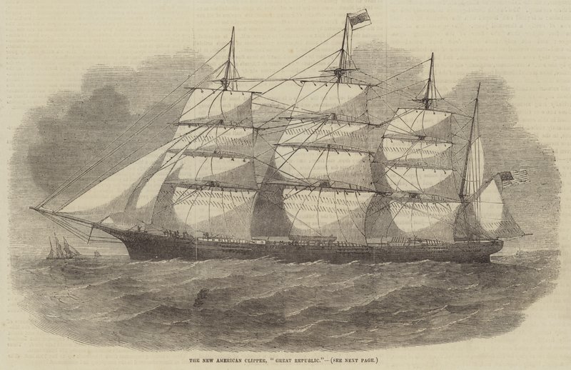 Le nouveau clipper américain, Great Republic - Edwin Weedon