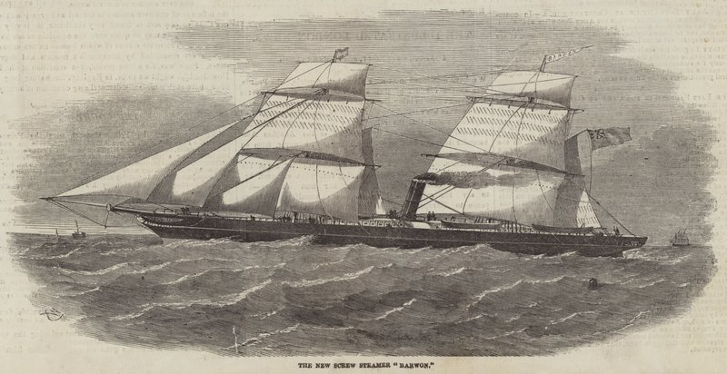 Le nouveau vapeur à vis Barwon - Edwin Weedon
