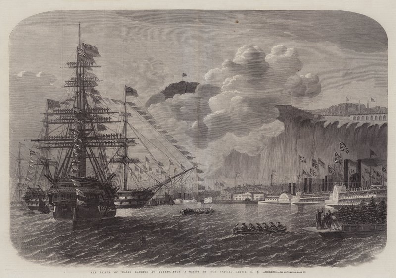 Le prince de Galles débarquant à Québec - Edwin Weedon