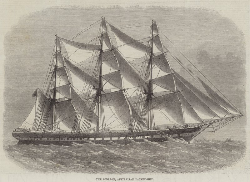 Le Sobraon, navire australien - Edwin Weedon