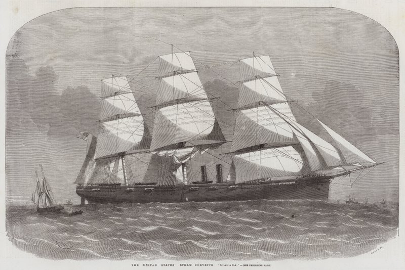 La Corvette à vapeur des États-Unis Niagara - Edwin Weedon