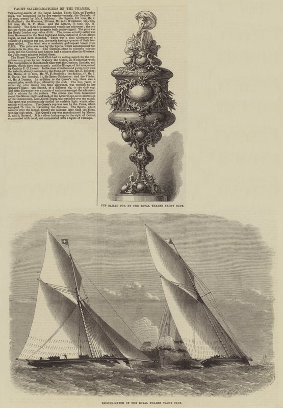 Courses de yachts sur la Tamise - Edwin Weedon