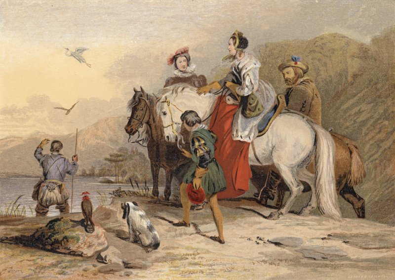 La partie de fauconnerie - Edwin Landseer