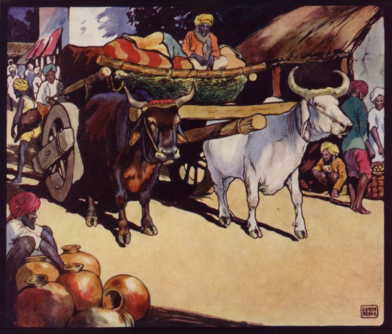 Chariot à bœufs indien - Edwin Noble