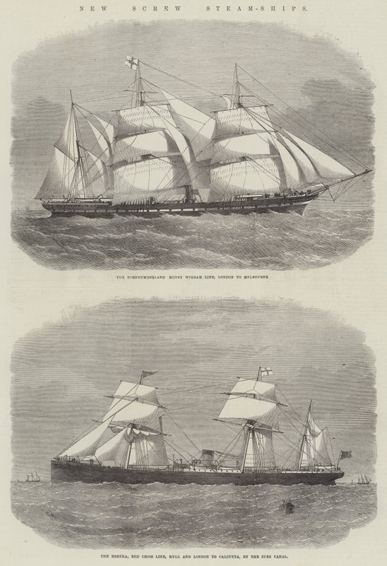 Nouveaux navires à vapeur à vis - Edwin Weedon