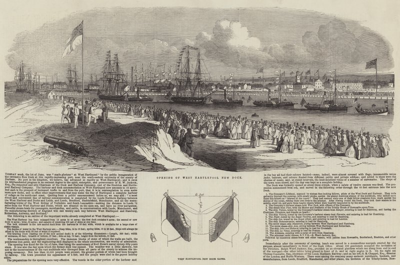 Ouverture du nouveau dock de West Hartlepool - Edwin Weedon