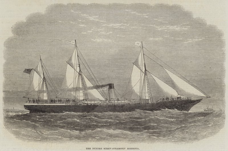 Le vapeur à vis Dundee Hibernia - Edwin Weedon