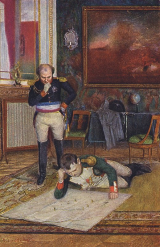 Napoléon Bonaparte (lithographie en couleur) - Emanuel Bachrach Baree