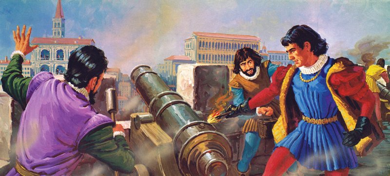 Benvenuto Cellini, orfèvre en charge des canons - English School