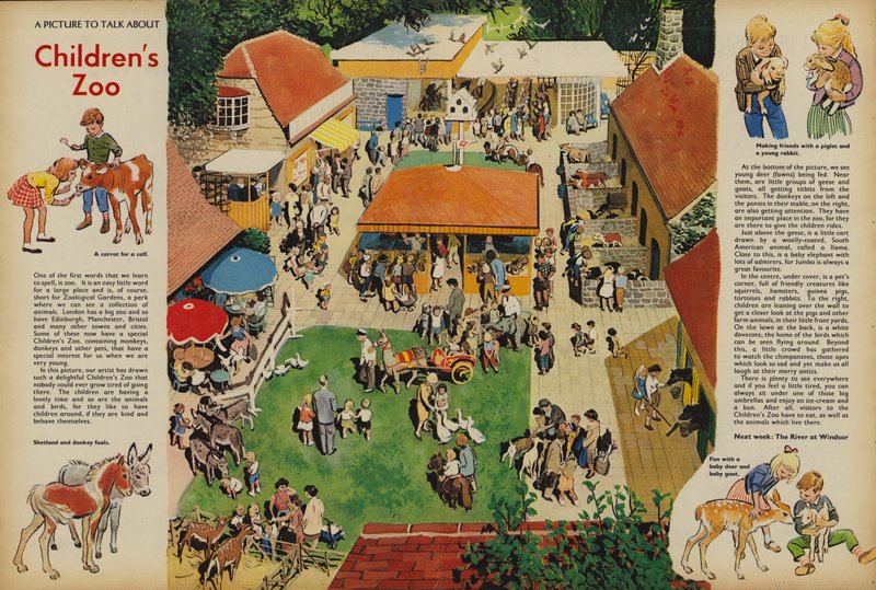 Zoo pour enfants, Angleterre, années 1960 - English School