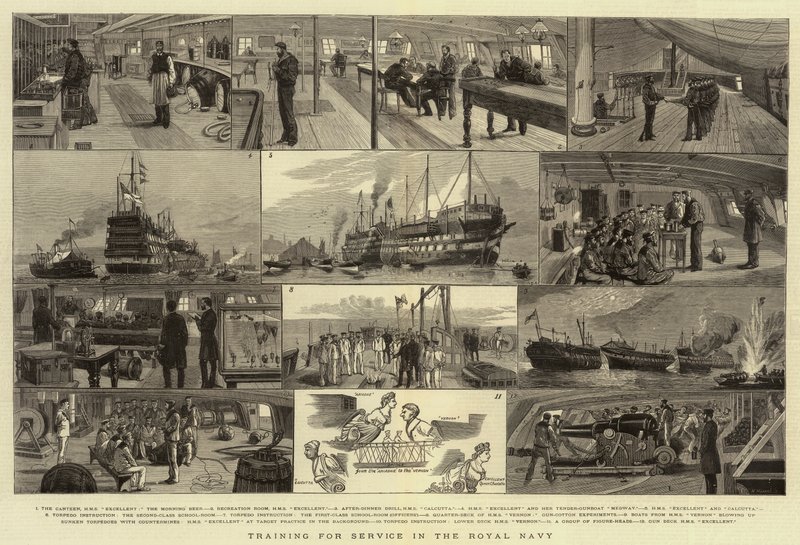 Entraînement pour le service dans la Royal Navy - English School