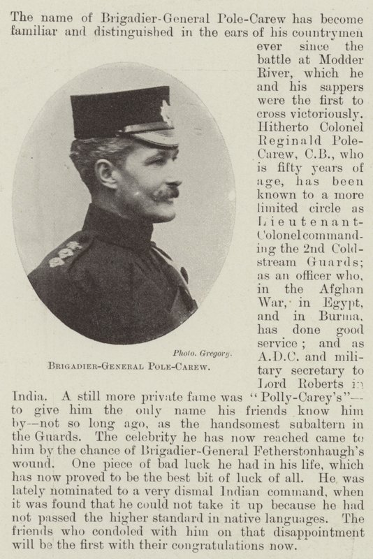 Brigadier-Général Pole-Carew - English Photographer