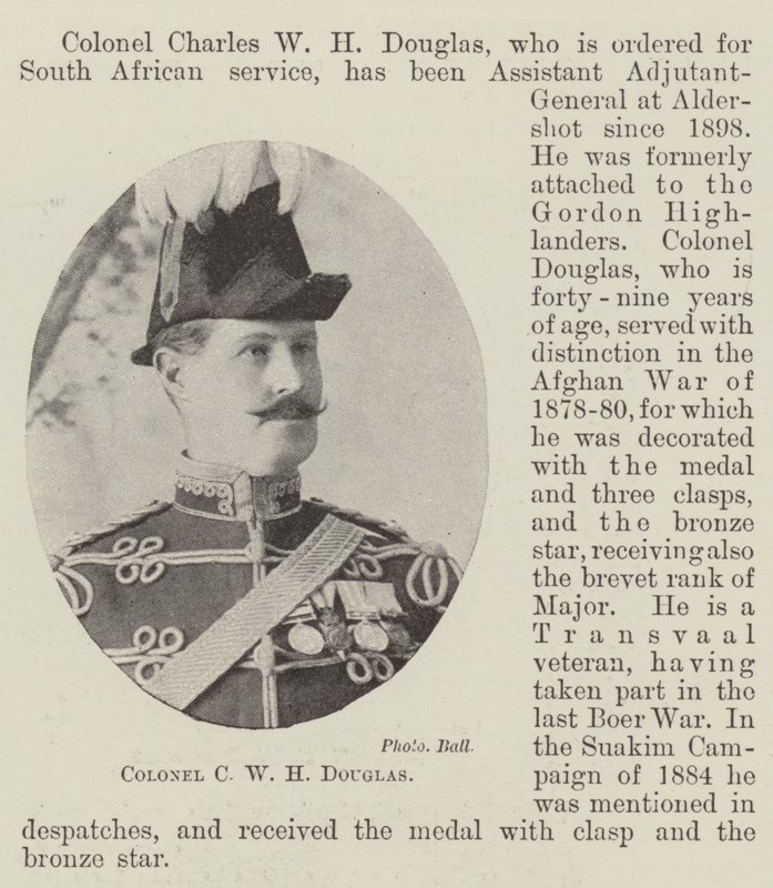 Colonel C W H Douglas - English Photographer