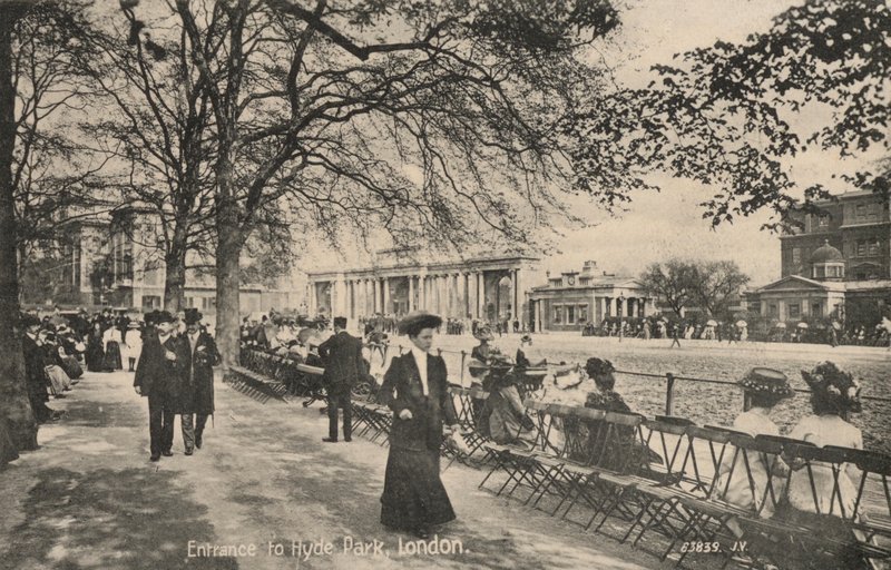 Entrée de Hyde Park, Londres - English Photographer