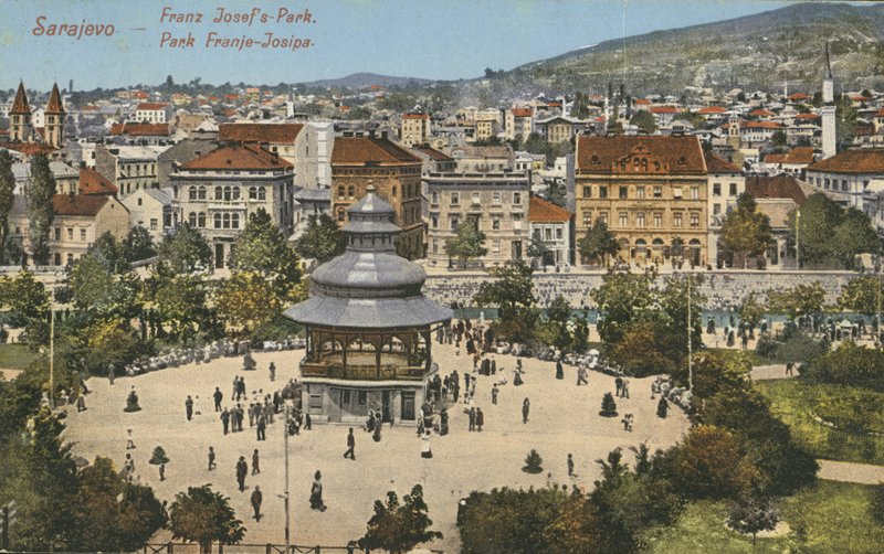 Parc Franz Josef, Sarajevo (photo en couleur) - English Photographer