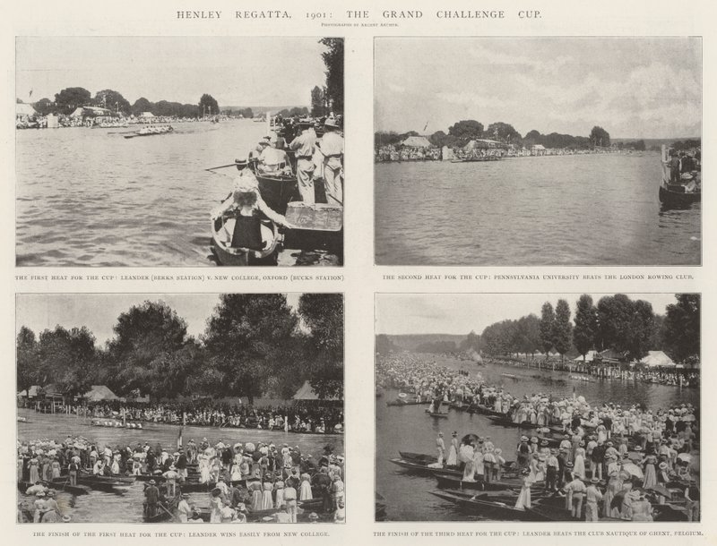 Régate de Henley, 1901, la Grand Challenge Cup - English Photographer