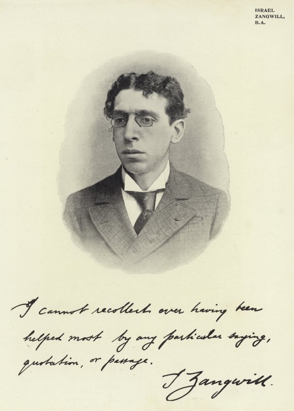 Israel Zangwill, BA - English Photographer