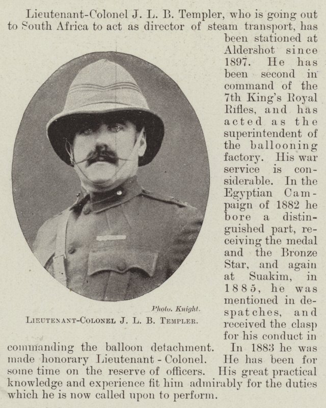 Lieutenant-Colonel J L B Templer - English Photographer