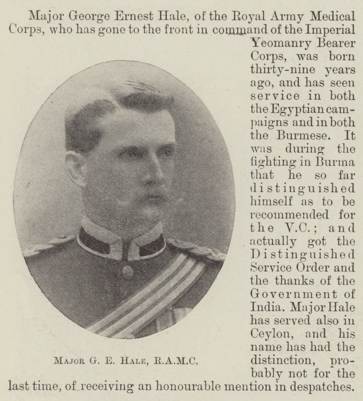 Major G E Hale, RAMC - English Photographer