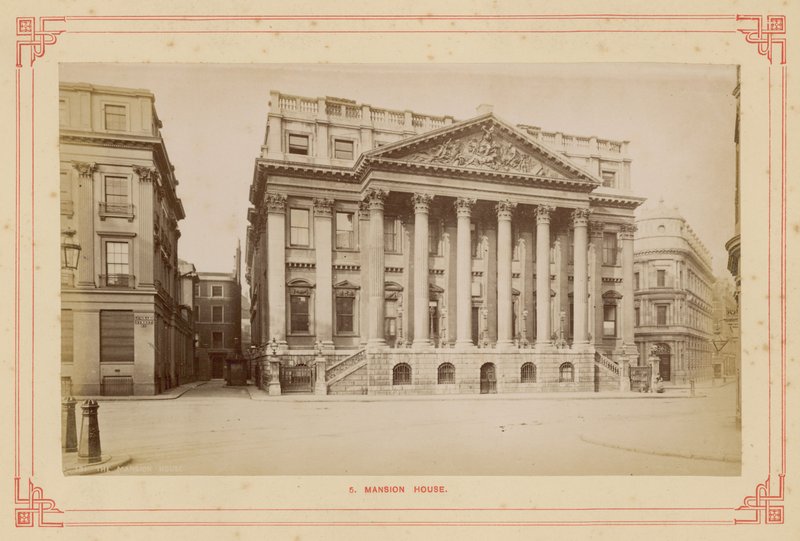 Mansion House, Queen Victoria Street, Londres - English Photographer