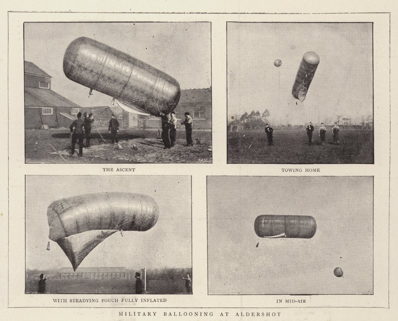 Ballon militaire à Aldershot - English Photographer