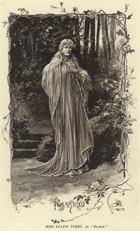Mlle Ellen Terry, dans Becket - English Photographer