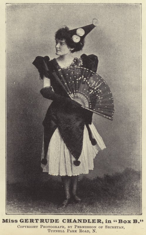Mlle Gertrude Chandler, dans Box B - English Photographer