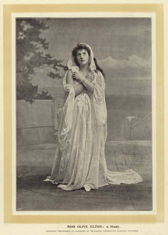 Miss Olive Elton: une Étude - English Photographer