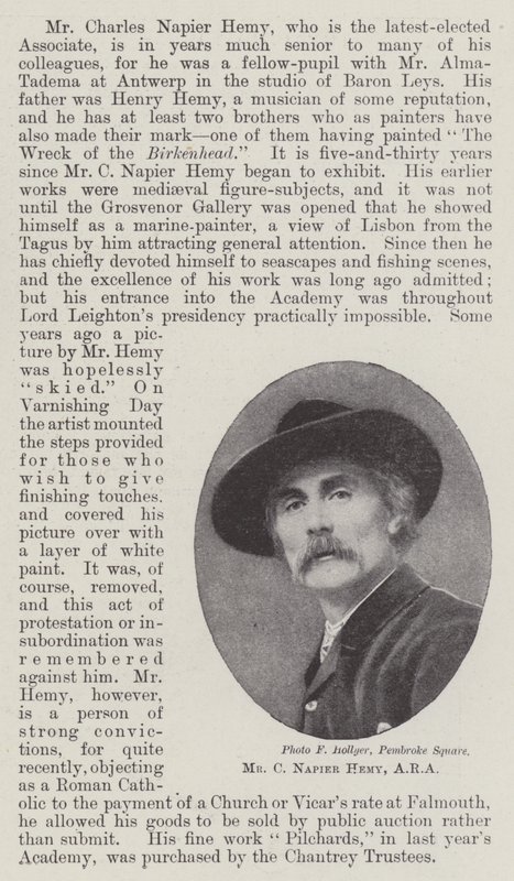 M. C Napier Hemy - English Photographer