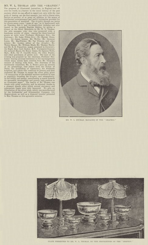 M. W L Thomas et le Graphic - English Photographer
