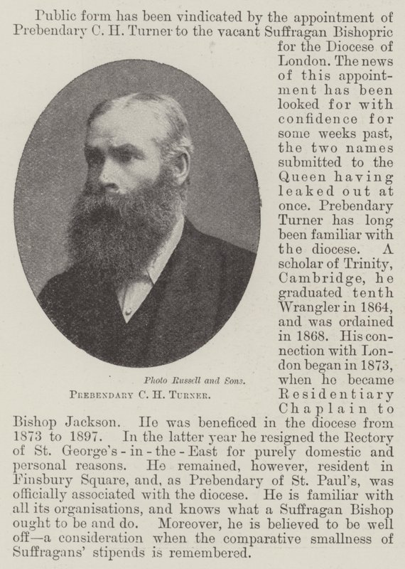Prébendaire C H Turner - English Photographer