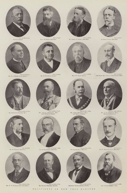 Récipiendaires des Honneurs du Nouvel An - English Photographer