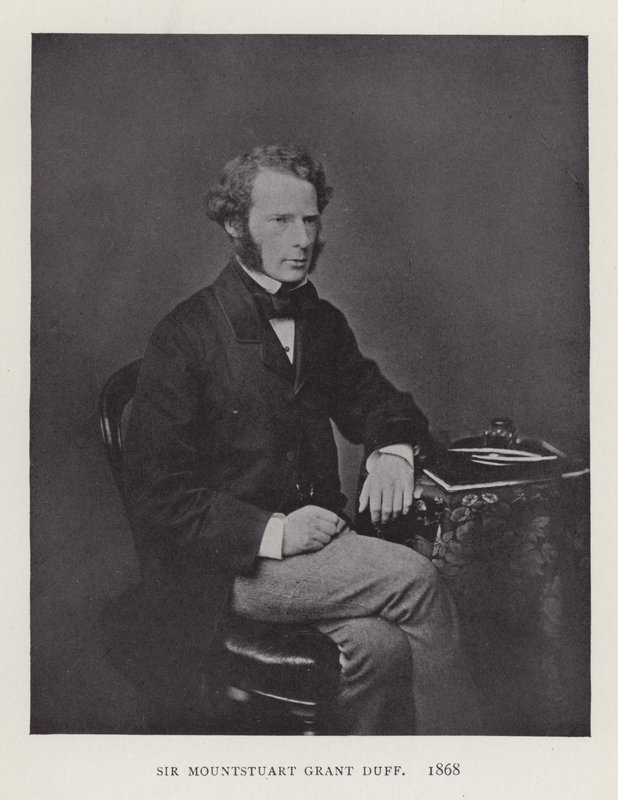 Sir Mountstuart Grant Duff, 1868 - English Photographer