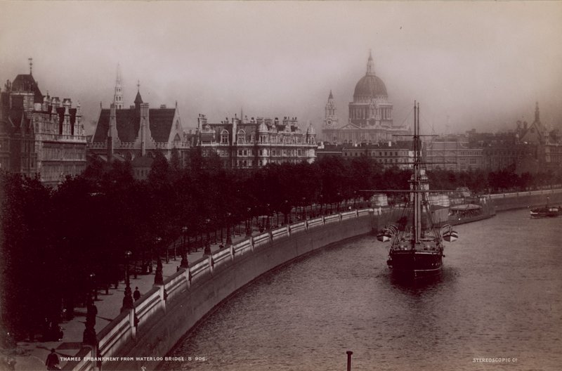 Embankment de la Tamise depuis le pont de Waterloo - English Photographer