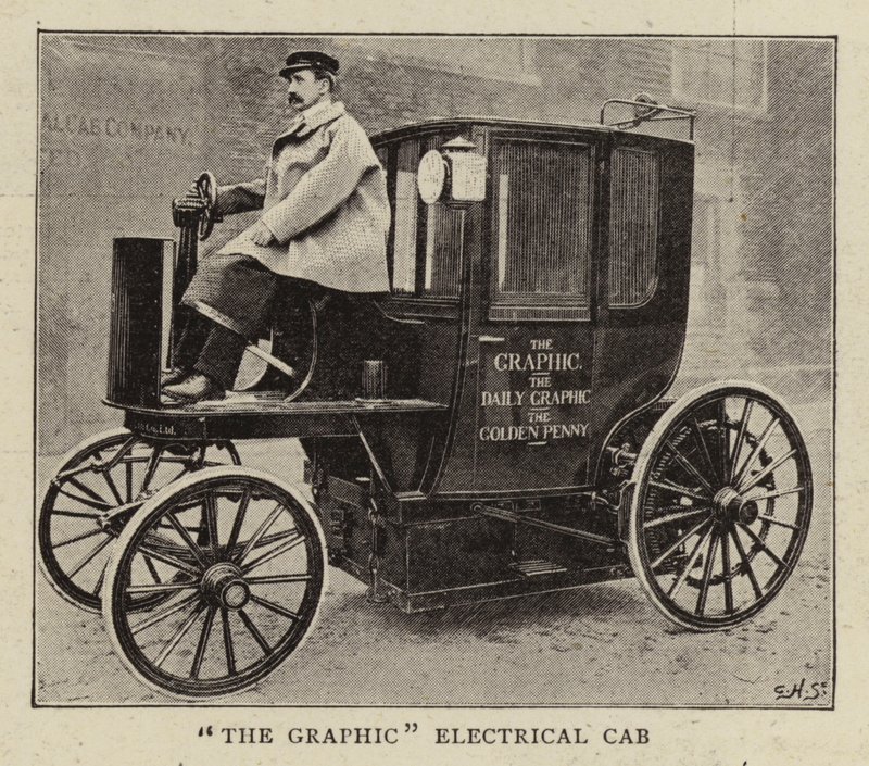 Le taxi électrique graphique - English Photographer
