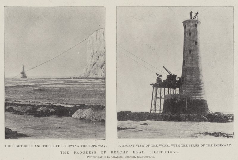 Le progrès du phare de Beachy Head - English Photographer