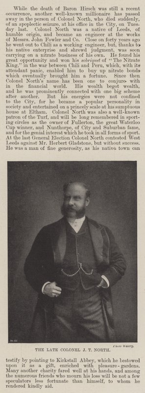 Feu le colonel J T North - English Photographer