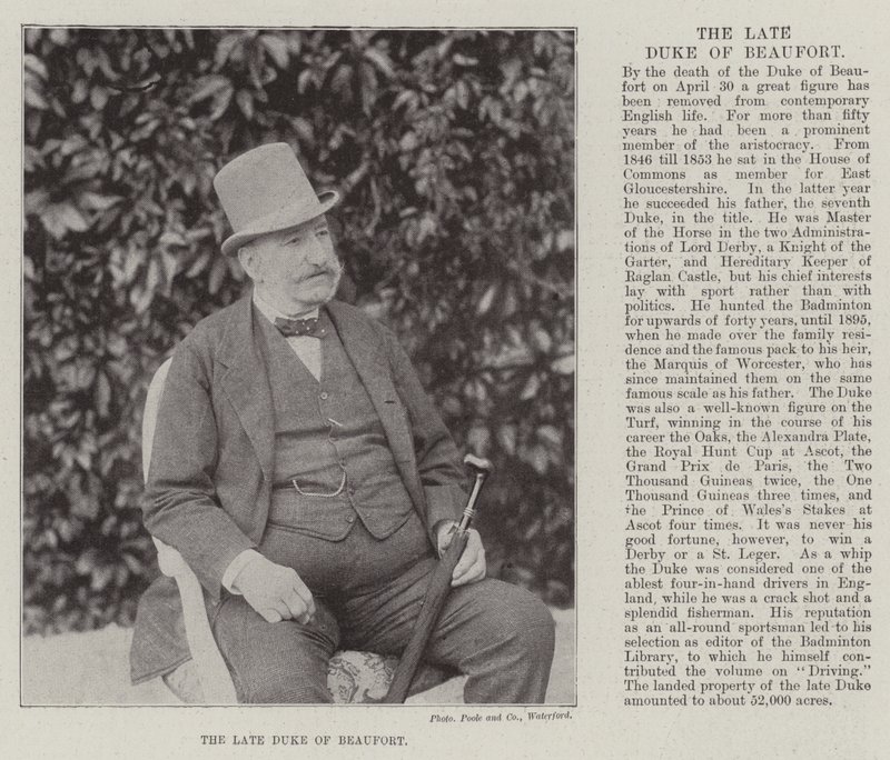 Feu le duc de Beaufort - English Photographer