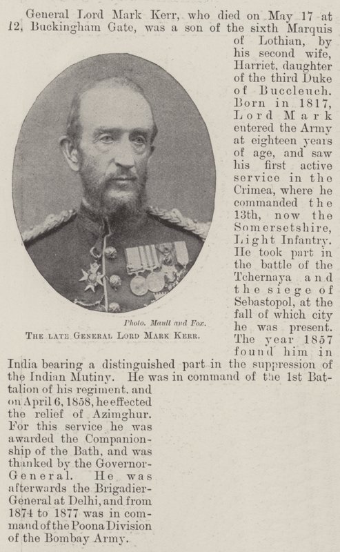 Feu Général Lord Mark Kerr - English Photographer