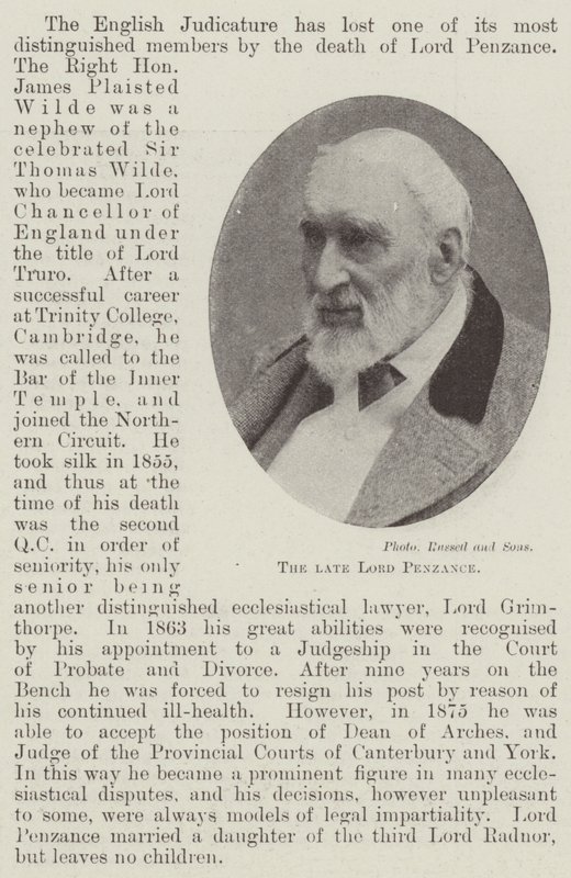 Feu Lord Penzance - English Photographer