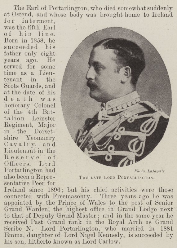 Feu Lord Portarlington - English Photographer